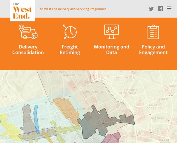 West End Partnership Deliveries & Servicing Website Launch