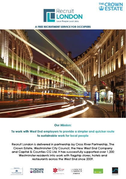 Recruit London Crown Estate Flyer