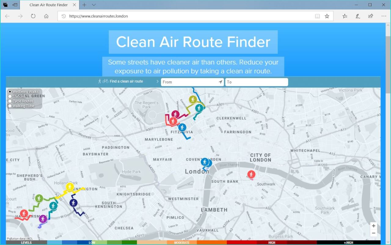 Upgrading the Clean Air Route Finder