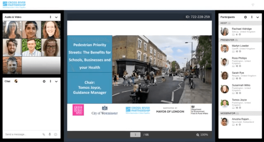 Pedestrian Priority Streets: Benefits for Schools, Businesses + your Health – CRP LiveShare Session – 13.08.20