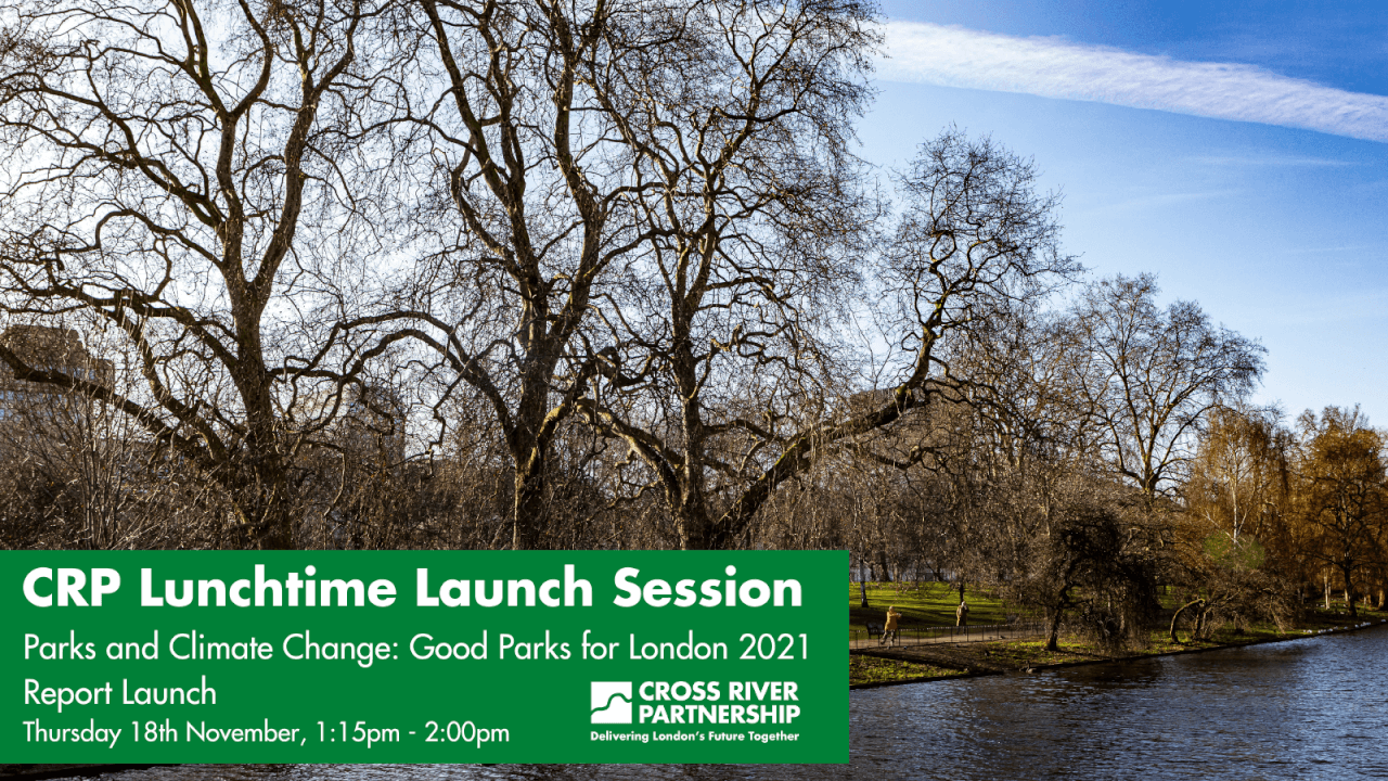 Lunchtime Launch 11 – November: Parks and Climate Change: Good Parks for London 2021 Report Launch