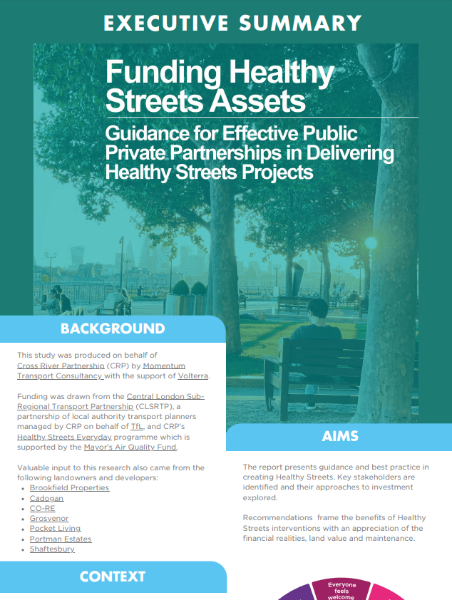 Funding Healthy Streets Assets – Executive Summary