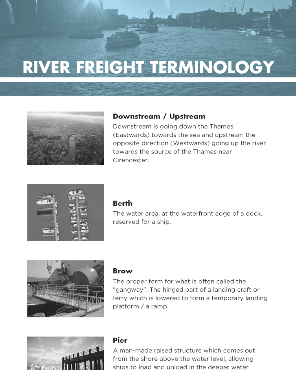 River Freight Terminology
