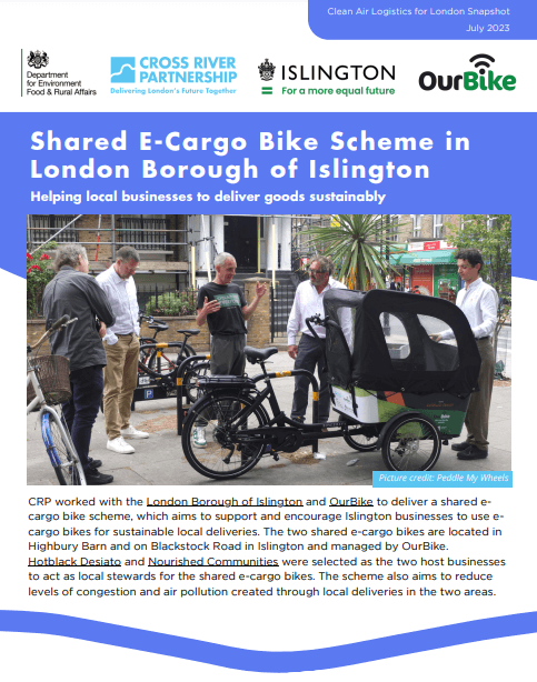 CALL Snapshot: Shared E-Cargo Bike Scheme in London Borough of Islington