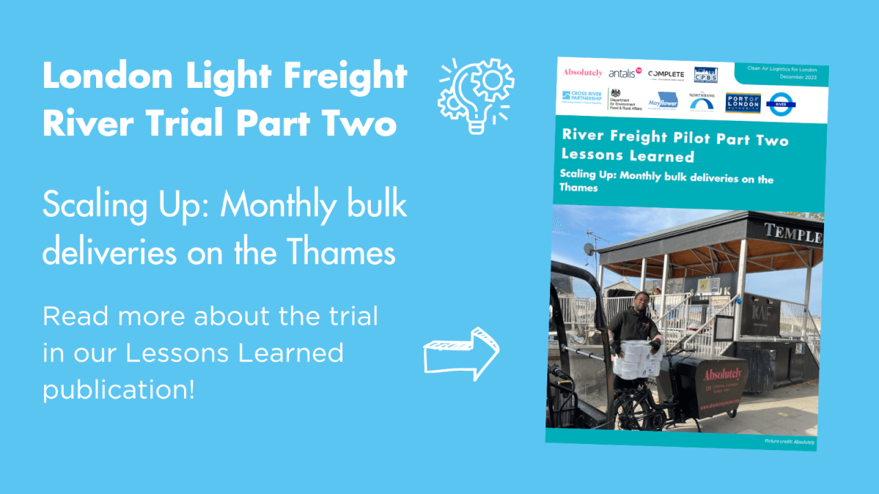 CRP Publishes Learnings from the River Freight Pilot Part Two!