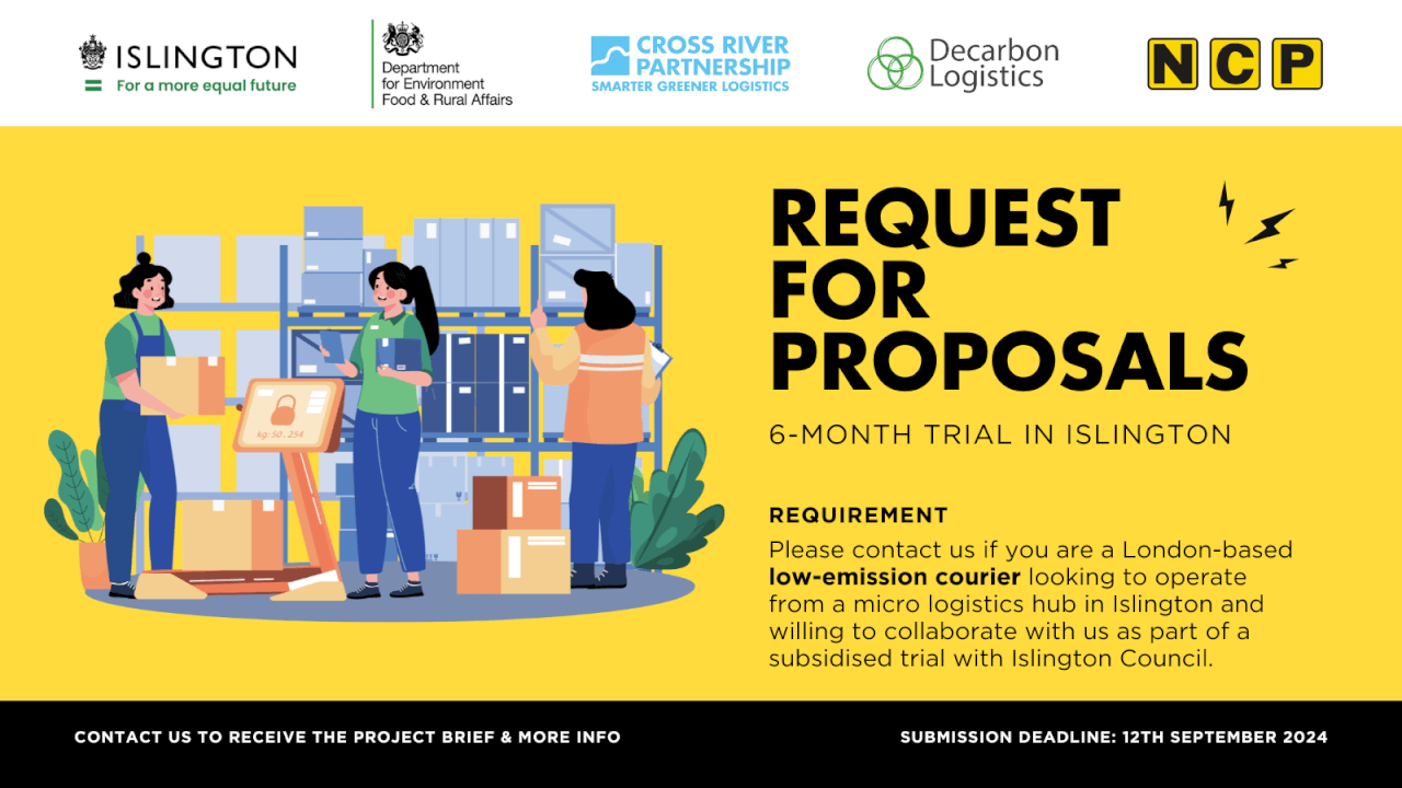 RFP: Subsidised Micro Logistics Hub Trial in Islington