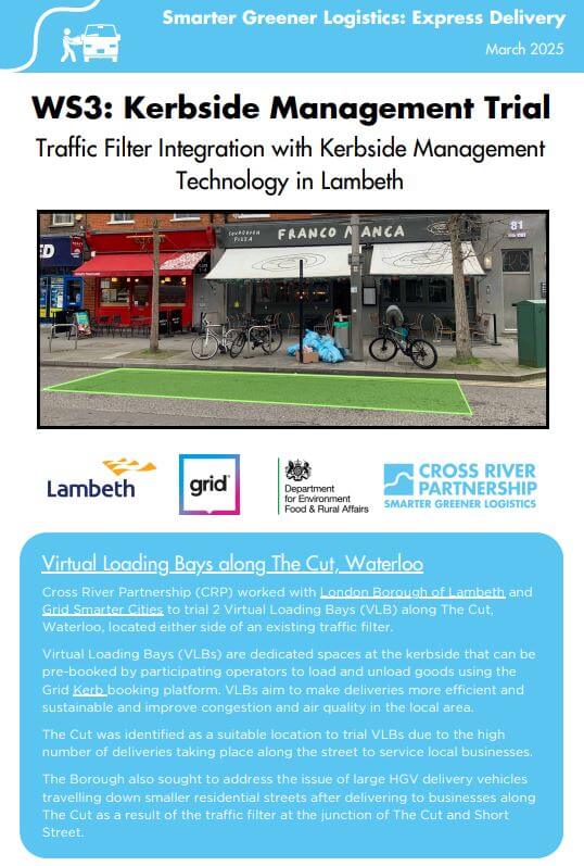 SGL Express: Traffic Filter Integration with Kerbside Management Technology in Lambeth
