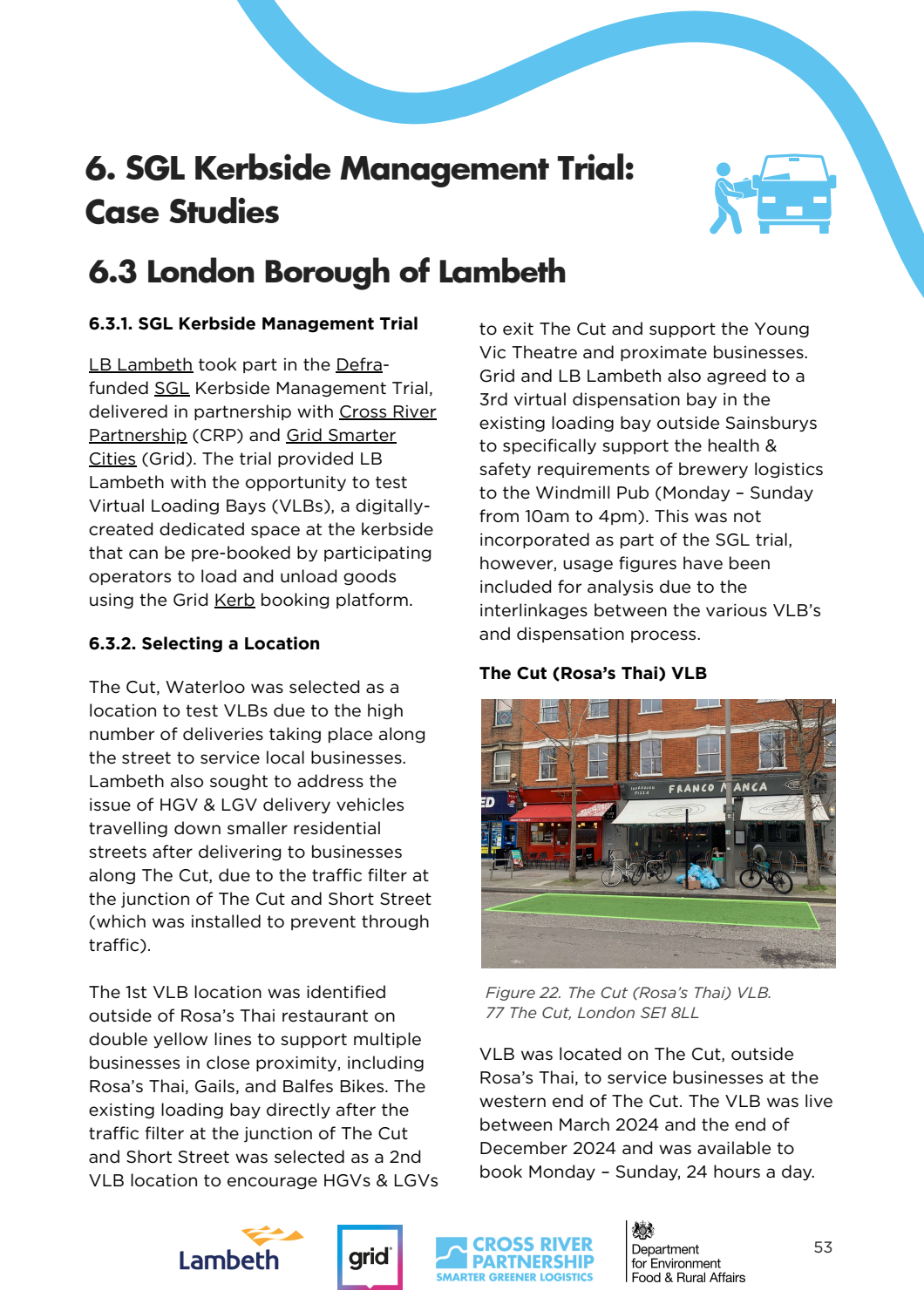 SGL Kerbside Management Trial: LB Lambeth Case Study